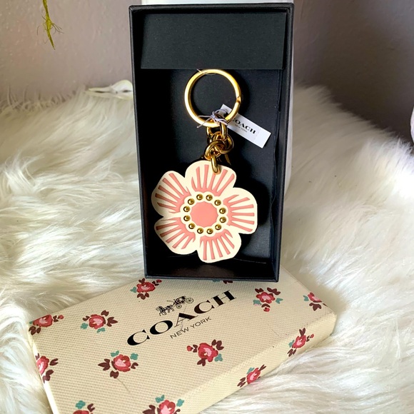 Coach Willow Floral keychain/Bag Charm - Picture 5 of 6